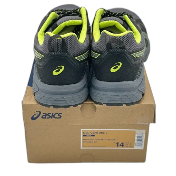 Asics Gel-Venture 7 Trail Running Shoes Men’s Size 14 Yellow 2106-OXATB NWT - Picture 4 of 6